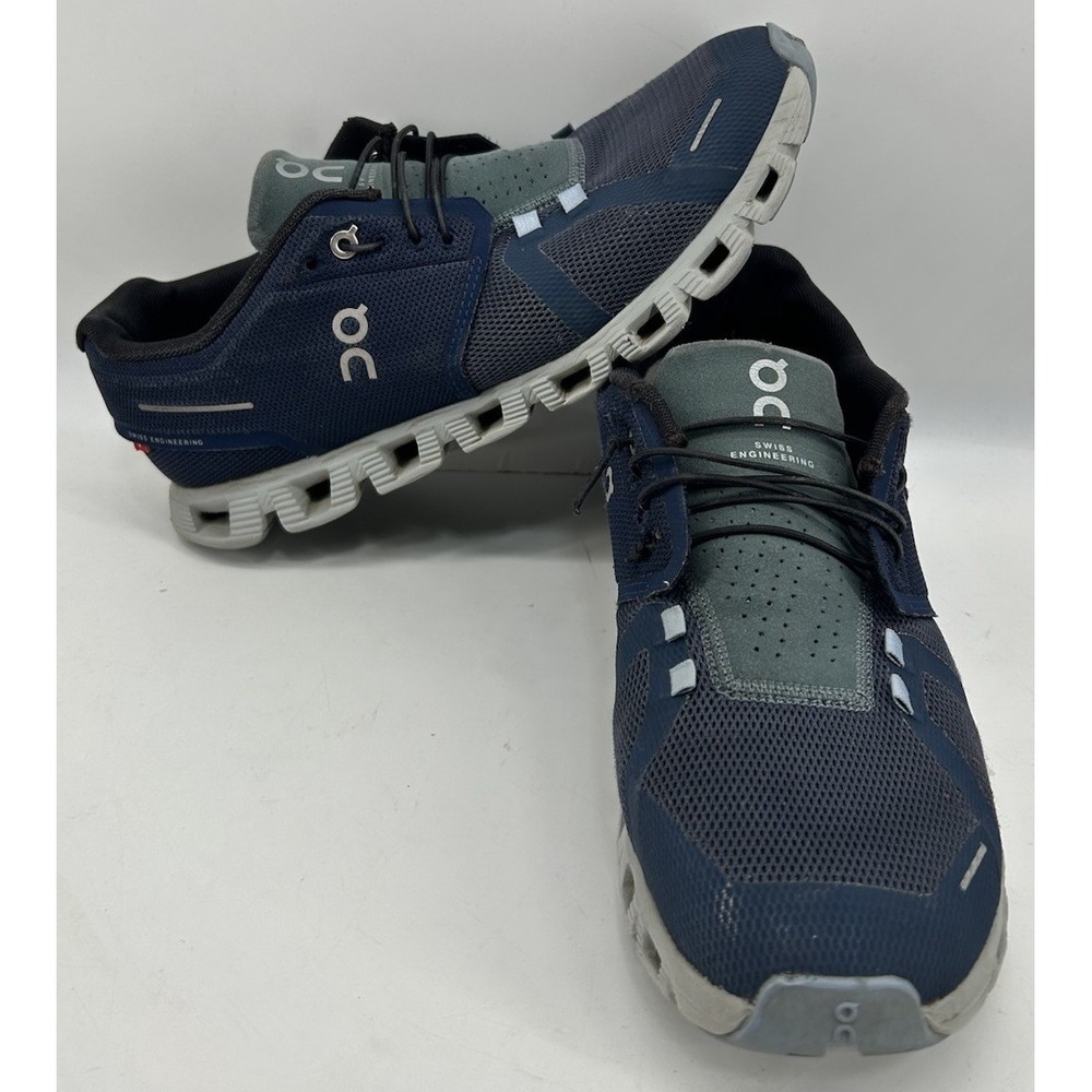 On Cloud 5 Swiss‎ Engineering Running Comfort Sneakers Blue Men's Size 10.5